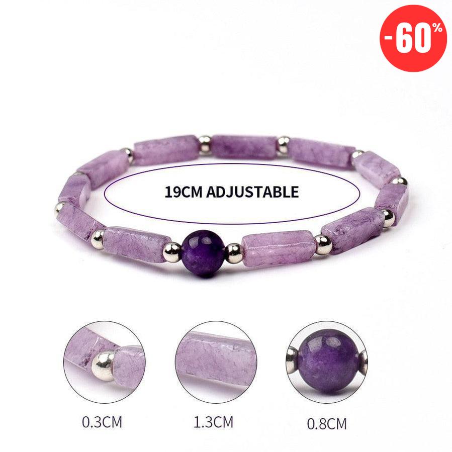Bracelet en pierres d’Améthyste