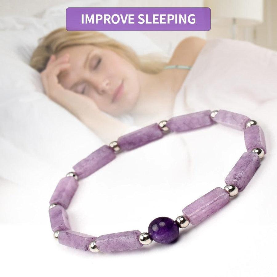 Bracelet en pierres d’Améthyste