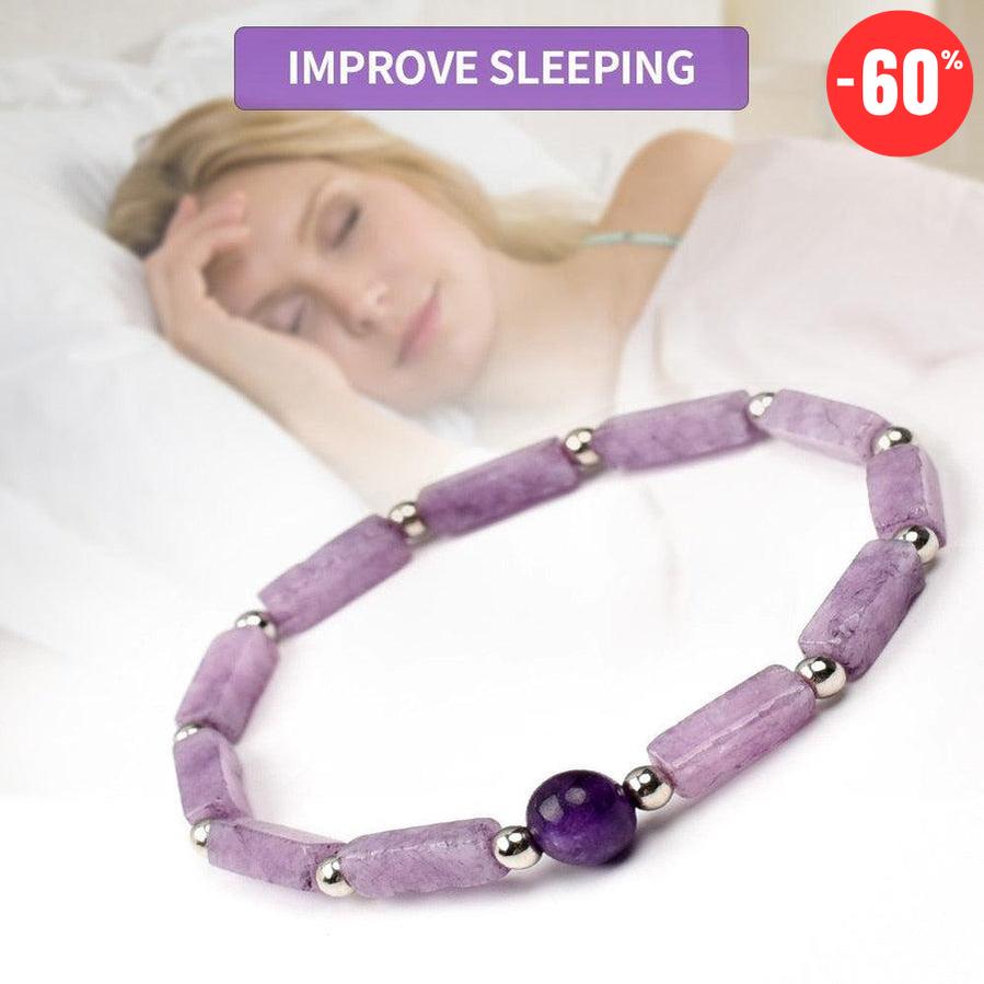 Bracelet en pierres d’Améthyste