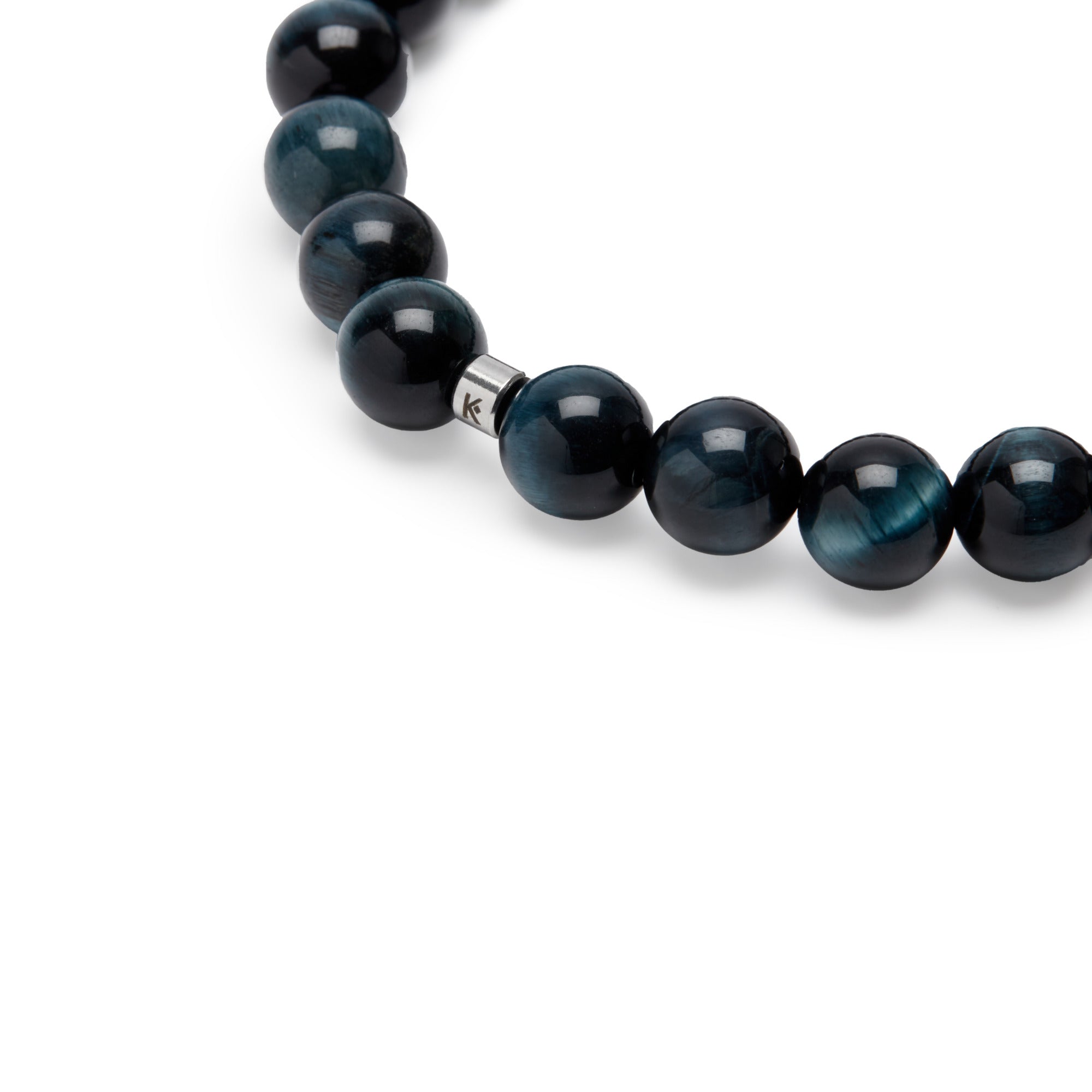 Bracelet "Energie" en Oeil de Faucon (Oeil de Tigre Bleu)