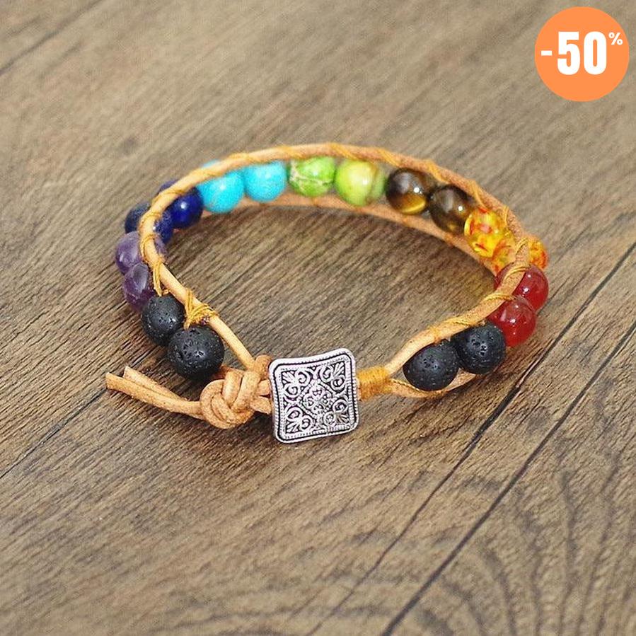 Bracelet «énergie positive» des 7 chakras