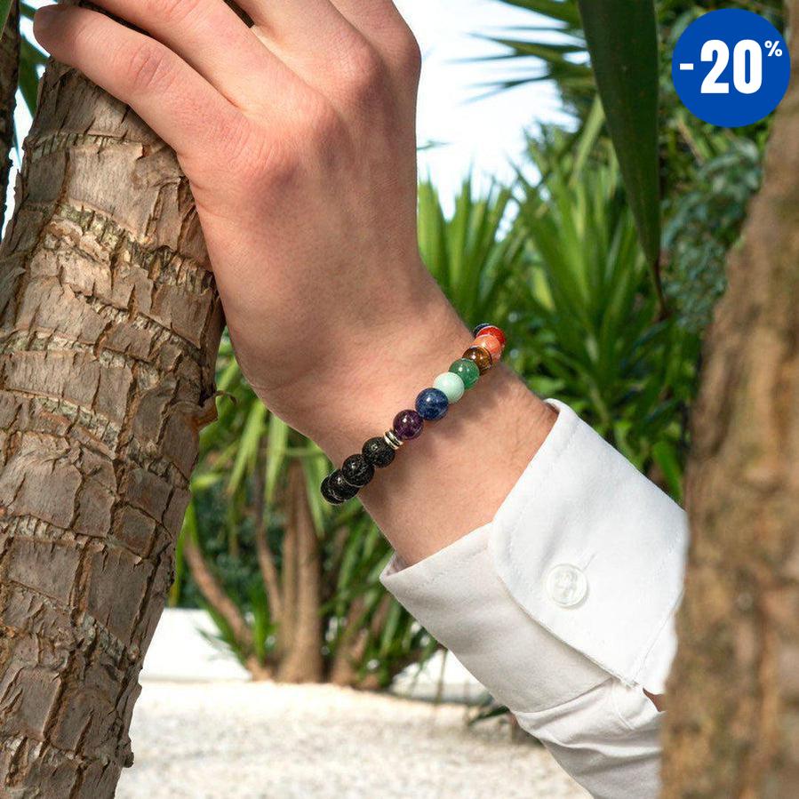 Bracelet «énergie positive» des 7 Chakras version 2024