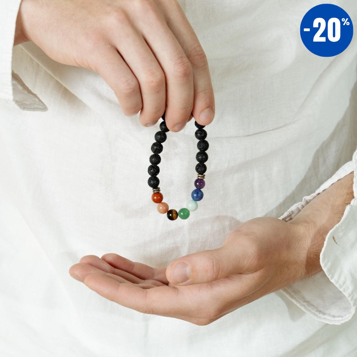 Bracelet «énergie positive» des 7 Chakras version 2024