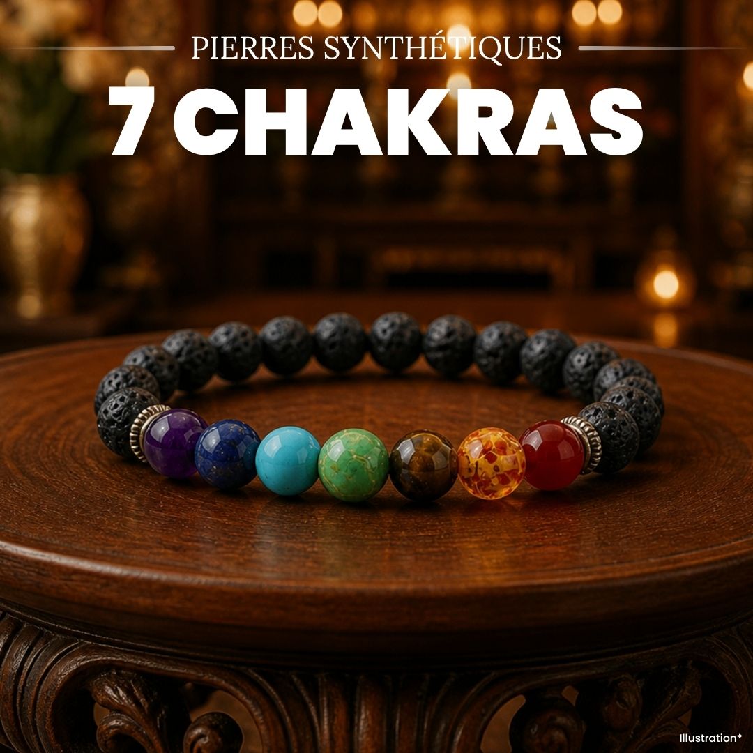 Bracelet «énergie positive» des 7 chakras