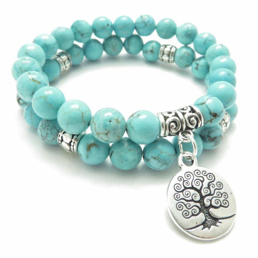 Bracelet «énergie positive» en pierres de Turquoise