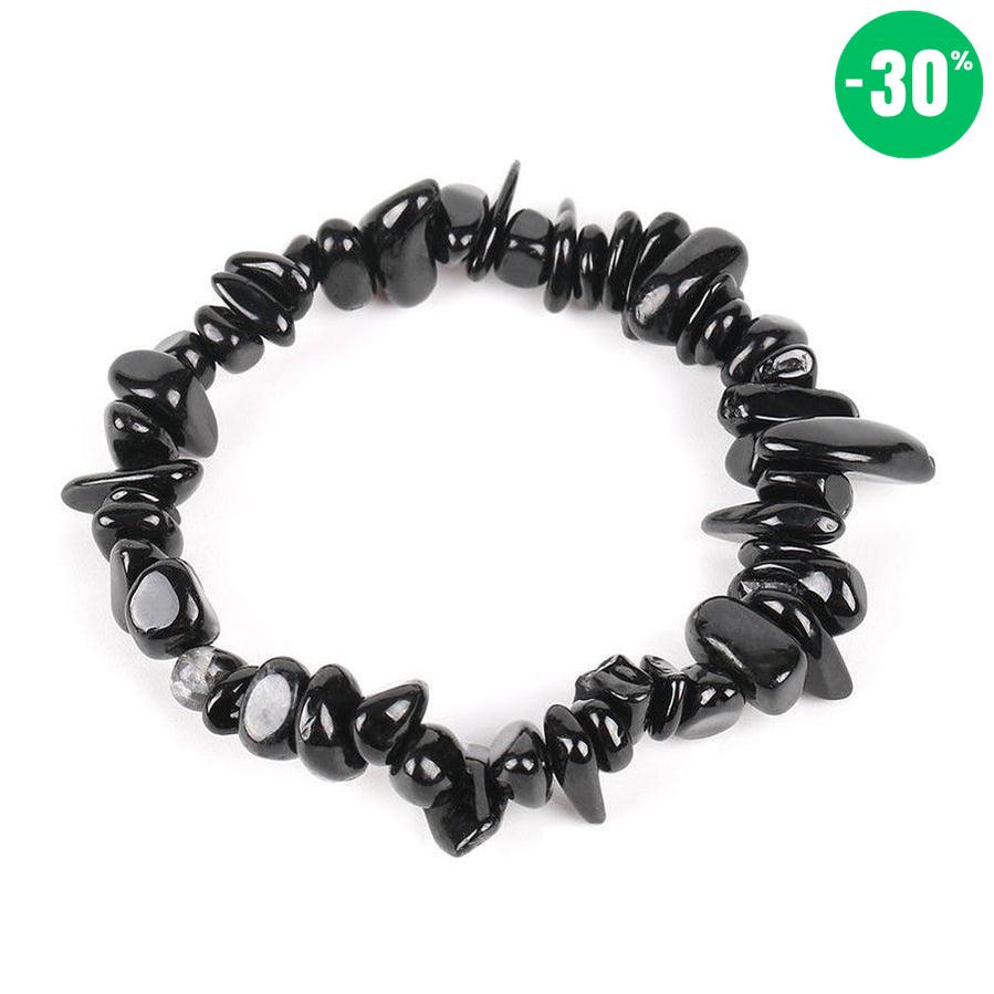 Bracelet «énergie positive» en Tourmaline noire