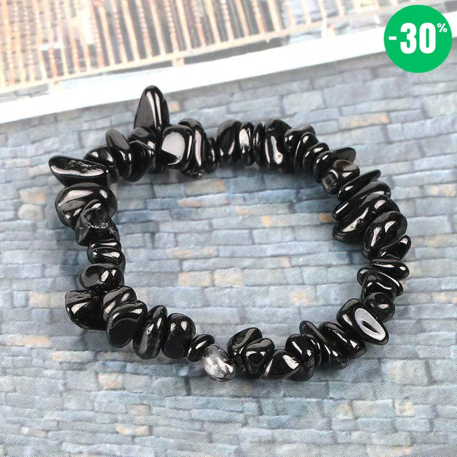 Bracelet «énergie positive» en Tourmaline noire