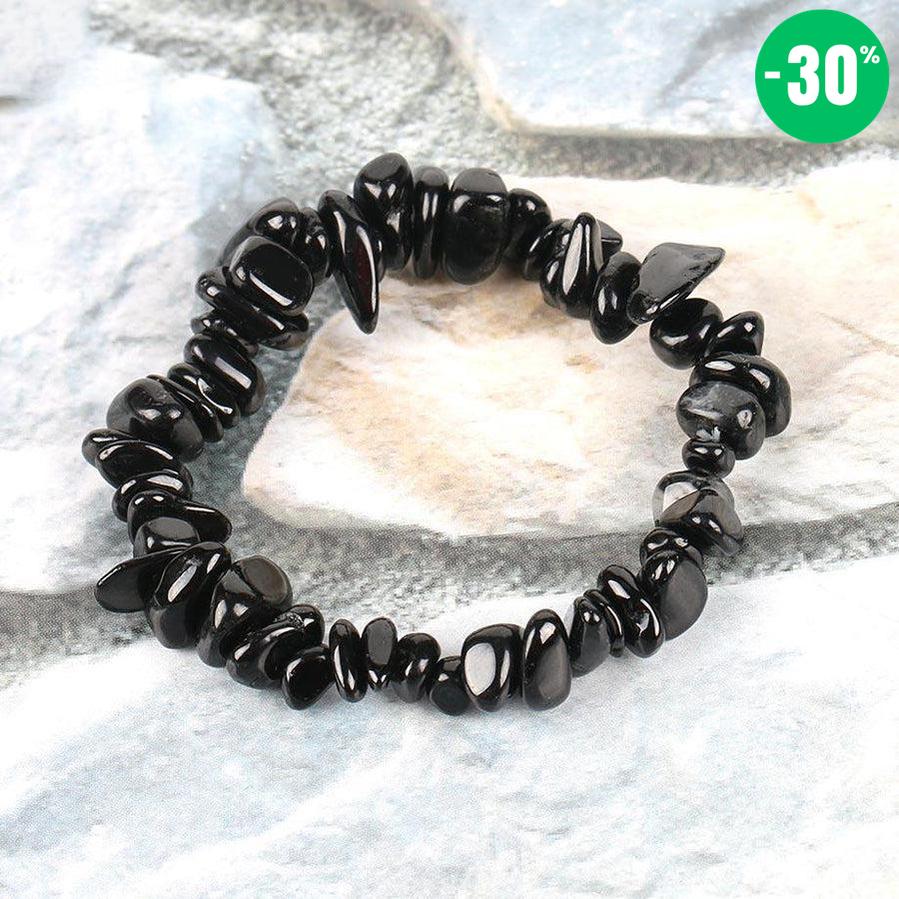 Bracelet «énergie positive» en Tourmaline noire
