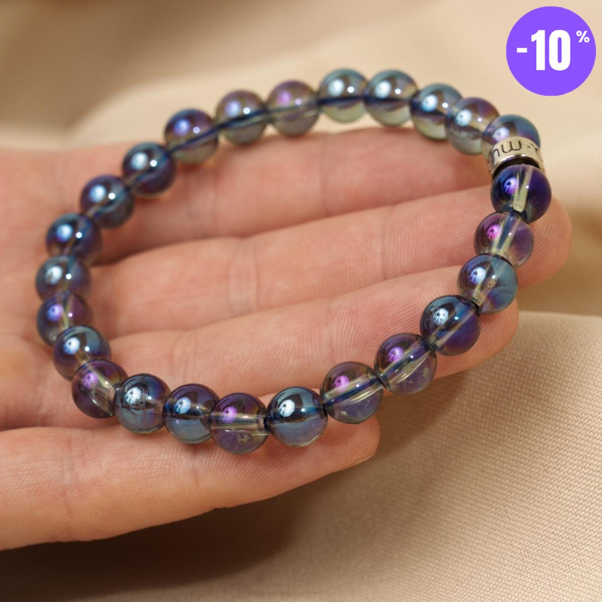 Bracelet « Énergie spirituelle » en Quartz Aura