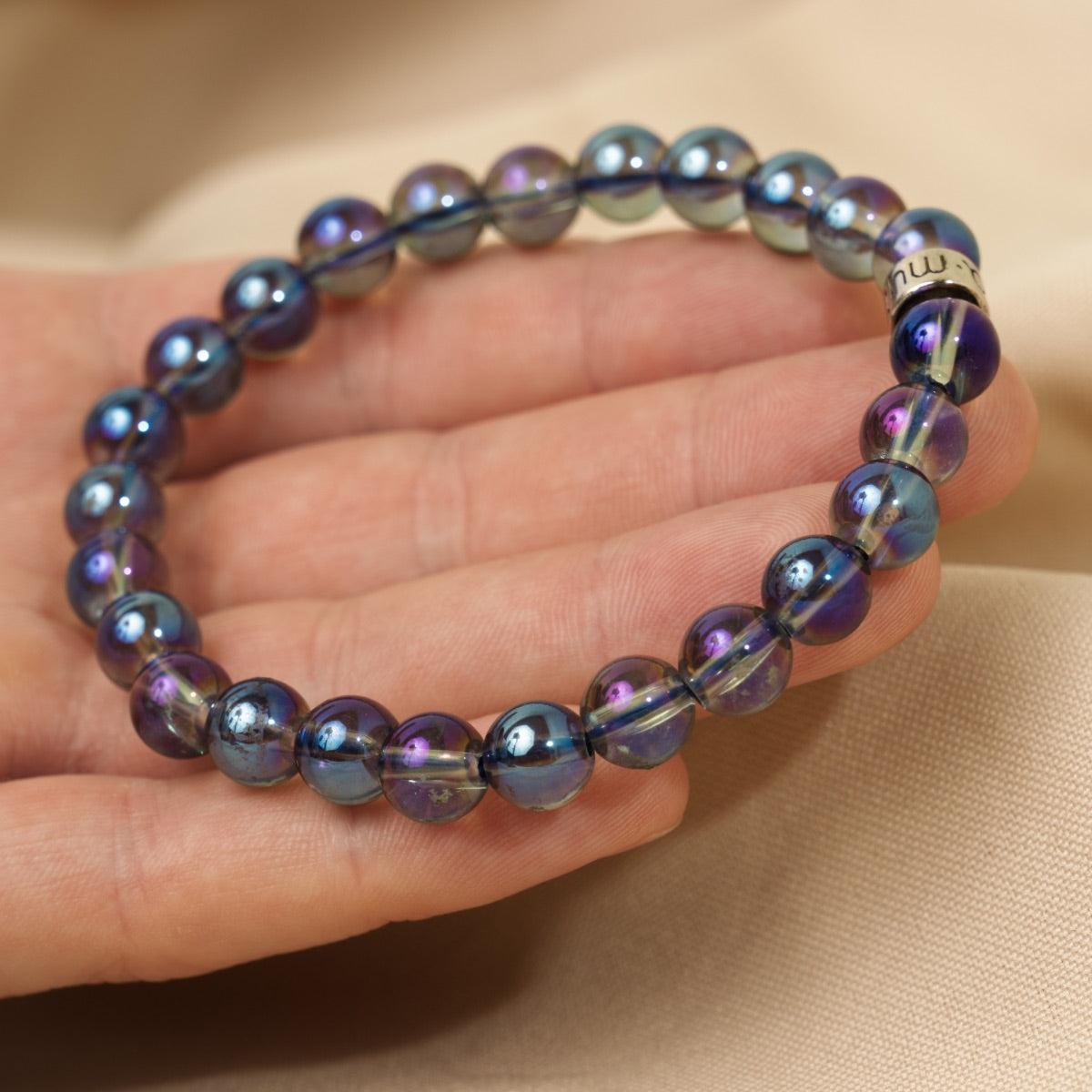 Bracelet « Énergie spirituelle » en Quartz Aura