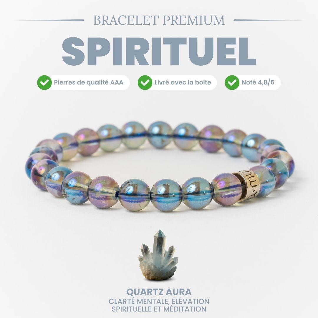 Bracelet « Énergie spirituelle » en Quartz Aura