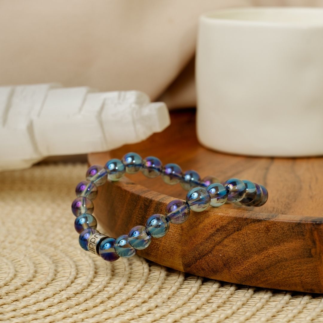 Bracelet « Énergie spirituelle » en Quartz Aura