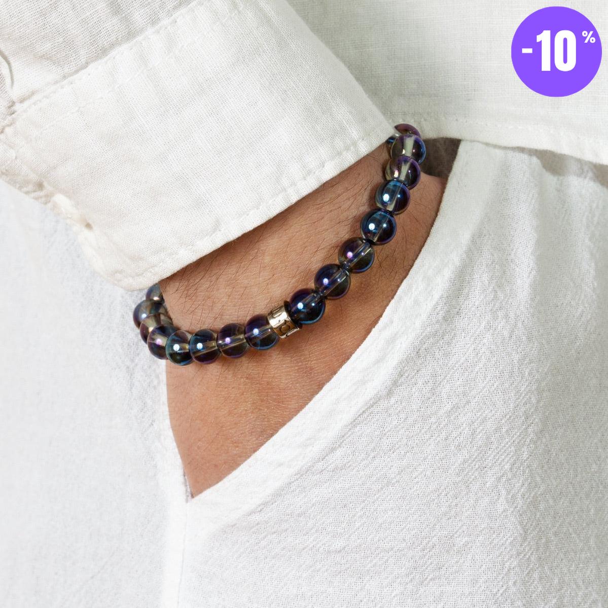 Bracelet « Énergie spirituelle » en Quartz Aura