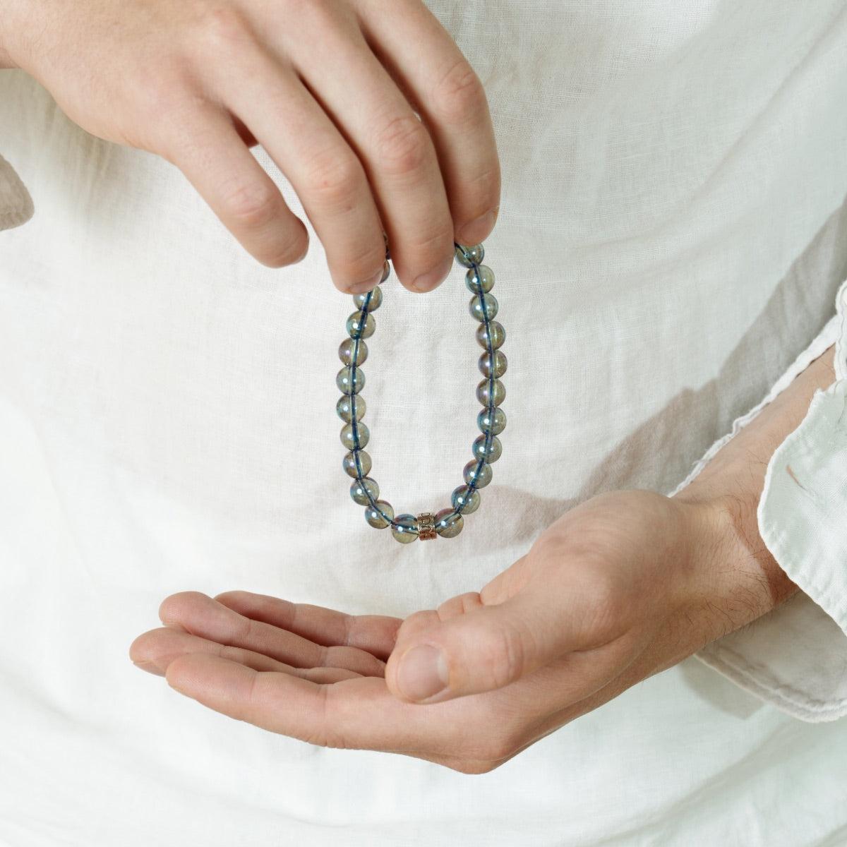 Bracelet « Énergie spirituelle » en Quartz Aura
