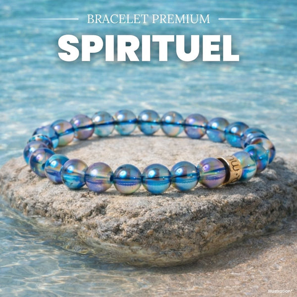Bracelet « Énergie spirituelle » en Quartz Aura