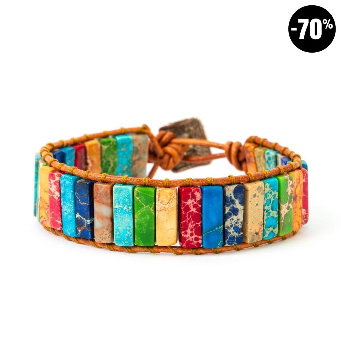 Bracelet « Equilibre » des 7 Chakras en Jasper