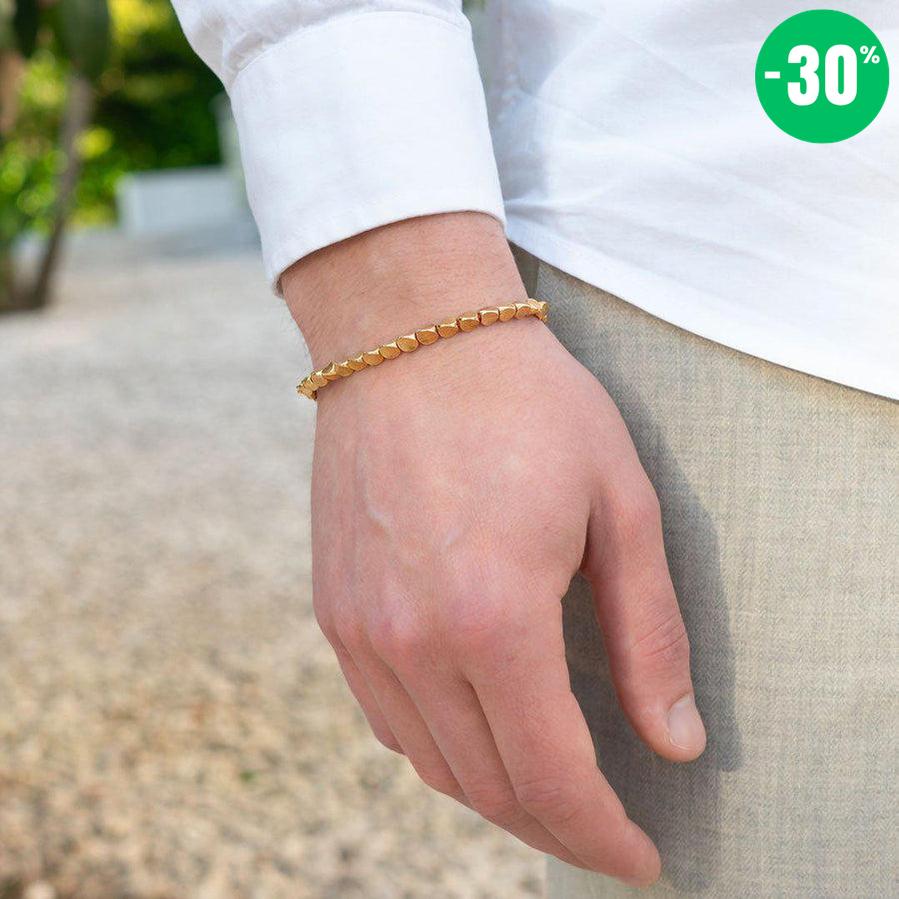 Bracelet «Harmonie» en perles de cuivre