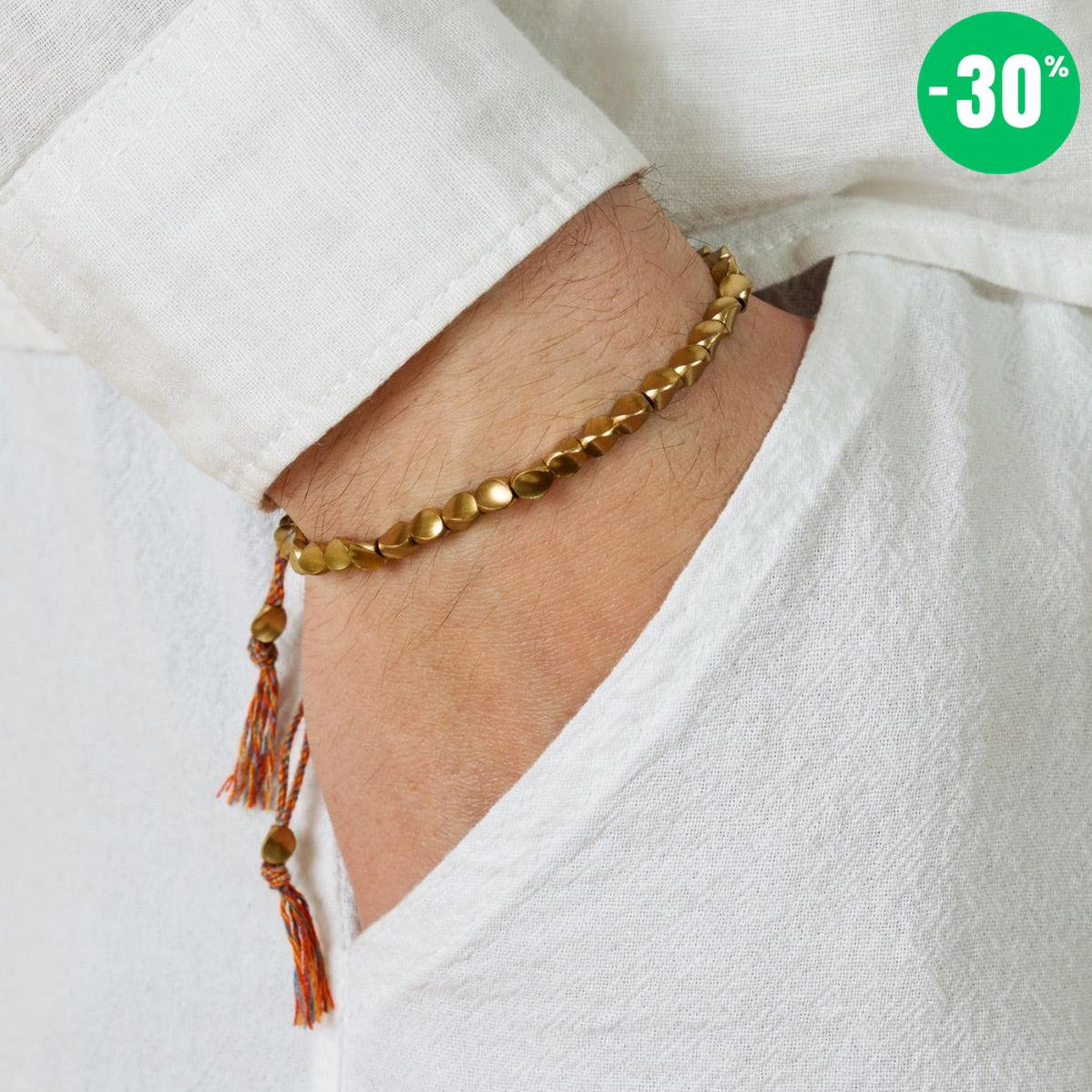 Bracelet «Harmonie» en perles de cuivre