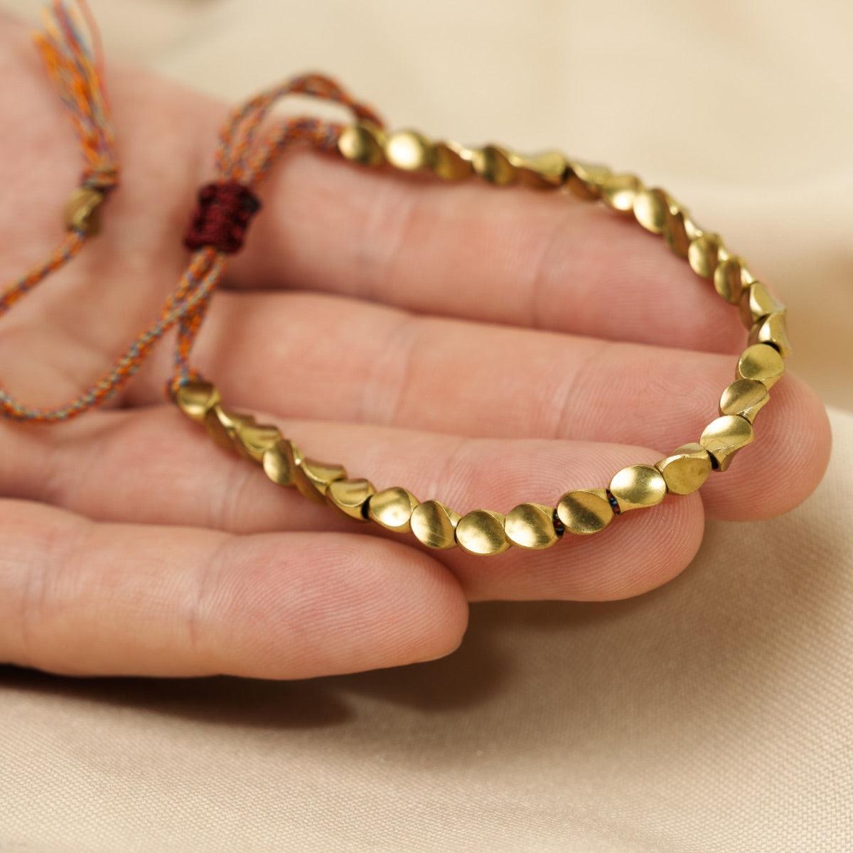 Bracelet «Harmonie» en perles de cuivre