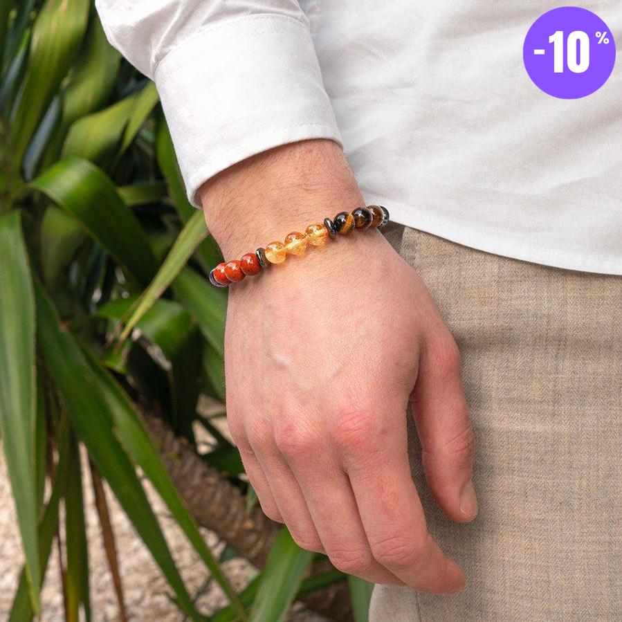 Bracelet «Harmonisation des 7 Chakras » version premium 4.0 en pierres de qualités premium
