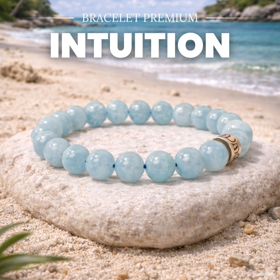 Bracelet « Intuition » en Aigue-Marine