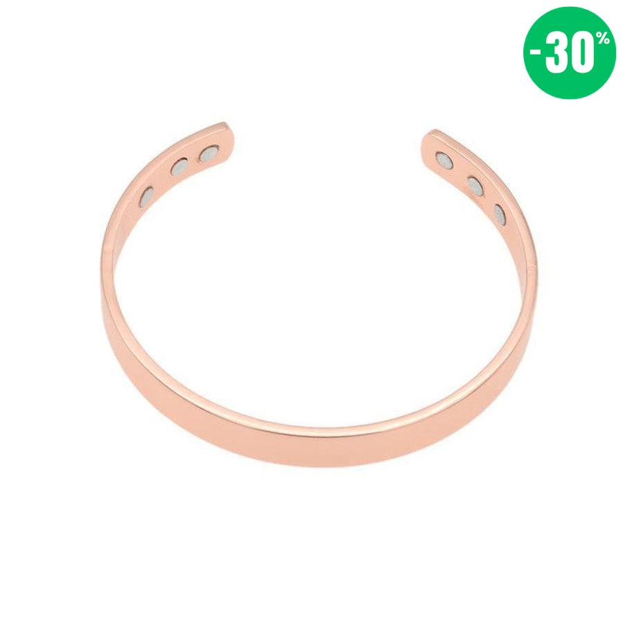 Bracelet magnétique «énergie positive» en cuivre