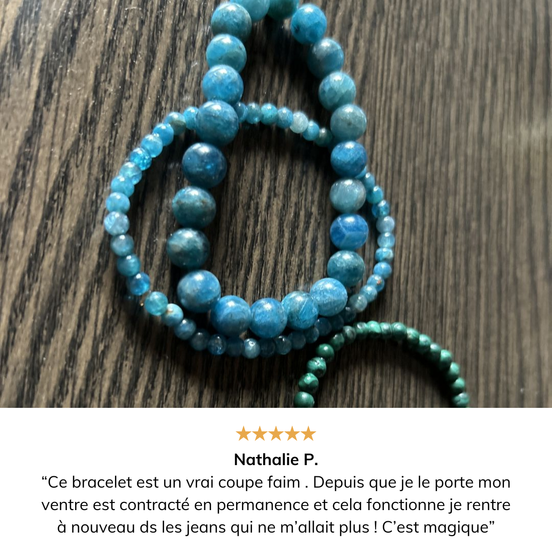 Bracelet «Minceur» en Apatite pour la perte de poids