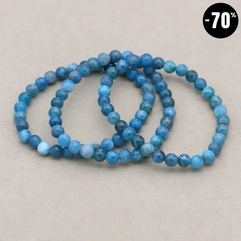 Bracelet «Minceur» en Apatite pour la perte de poids - Perles 6 mm