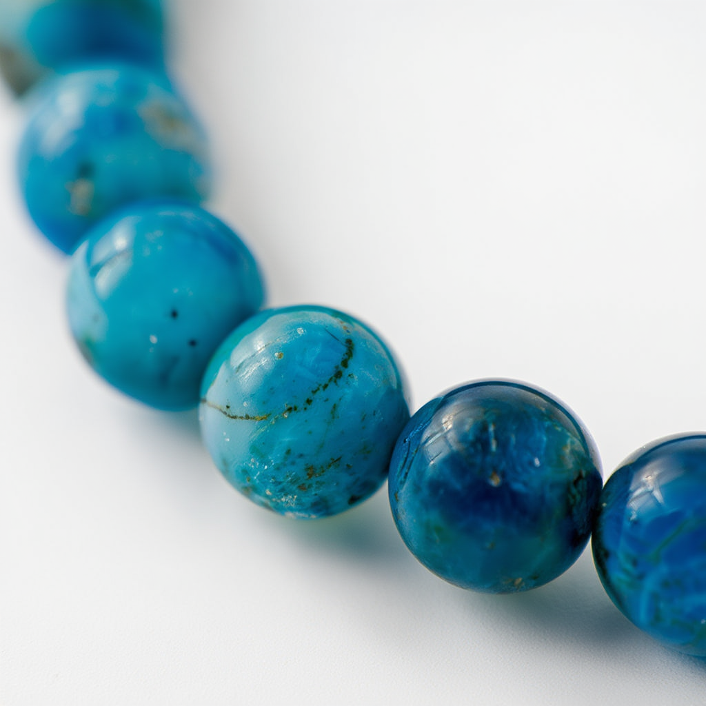 Bracelet «Minceur» en Apatite pour la perte de poids - Perles 8 mm