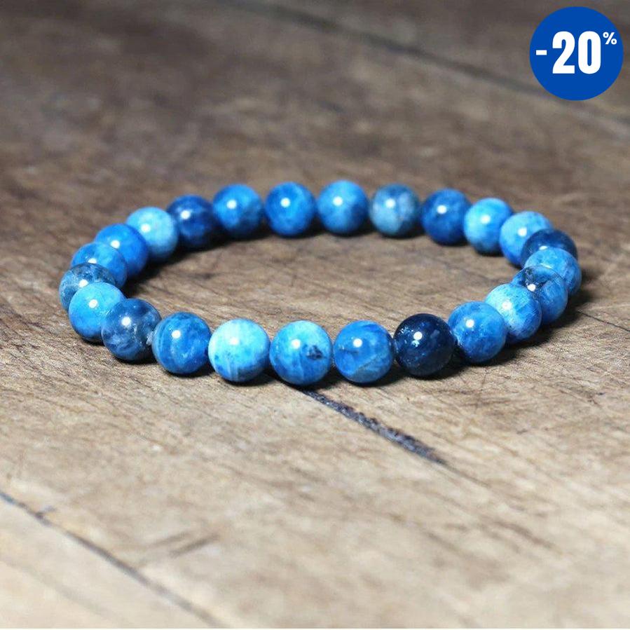 Bracelet «Minceur» en Apatite pour la perte de poids - Perles 8 mm