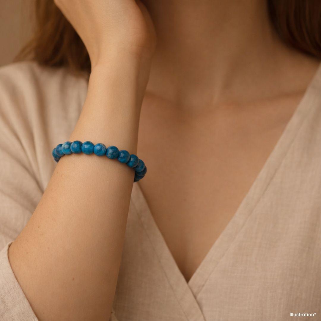 Bracelet «Minceur» en pierre Apatite