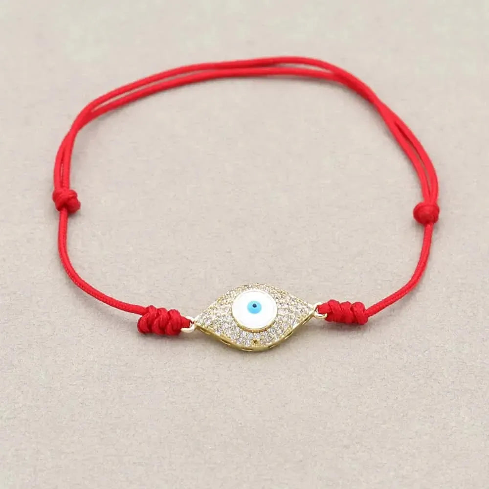Bracelet Porte-Bonheur en Corde Rouge