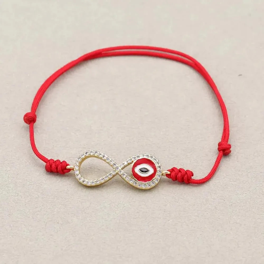 Bracelet Porte-Bonheur en Corde Rouge