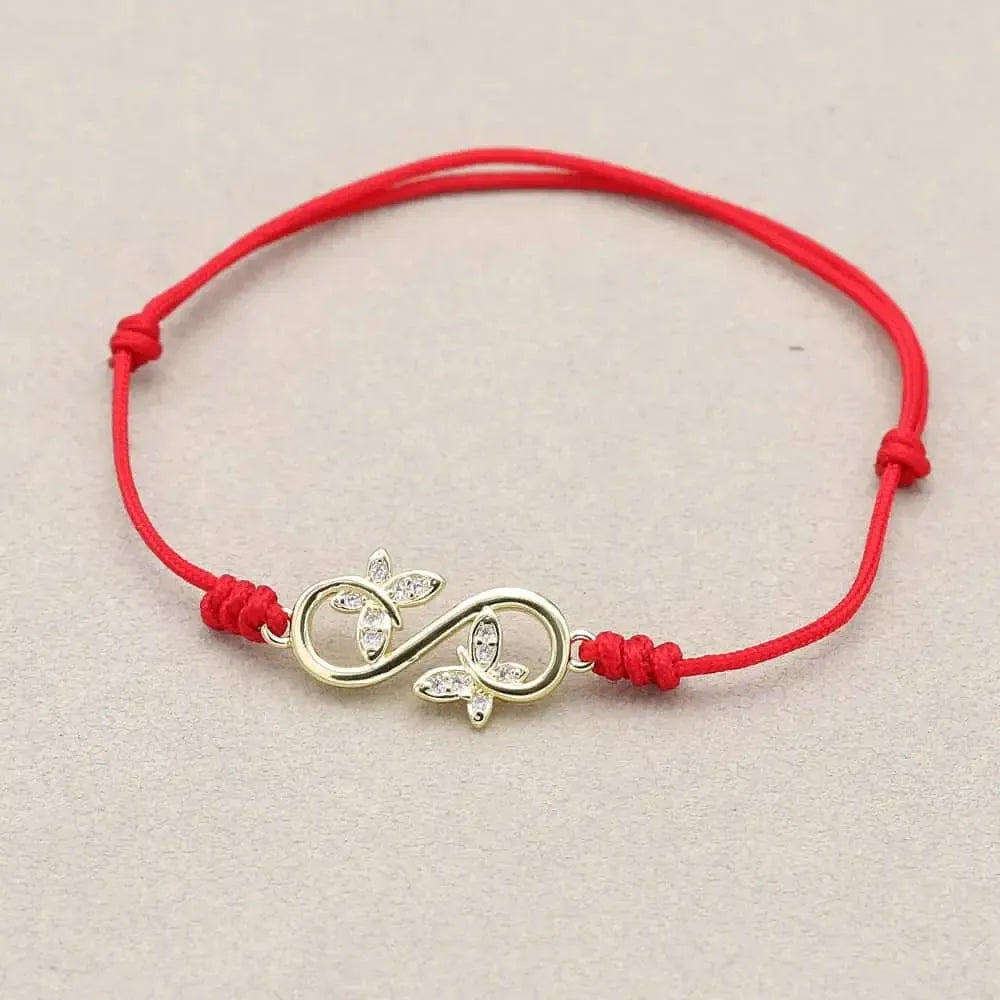 Bracelet Porte-Bonheur en Corde Rouge