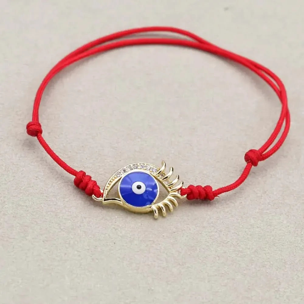 Bracelet Porte-Bonheur en Corde Rouge