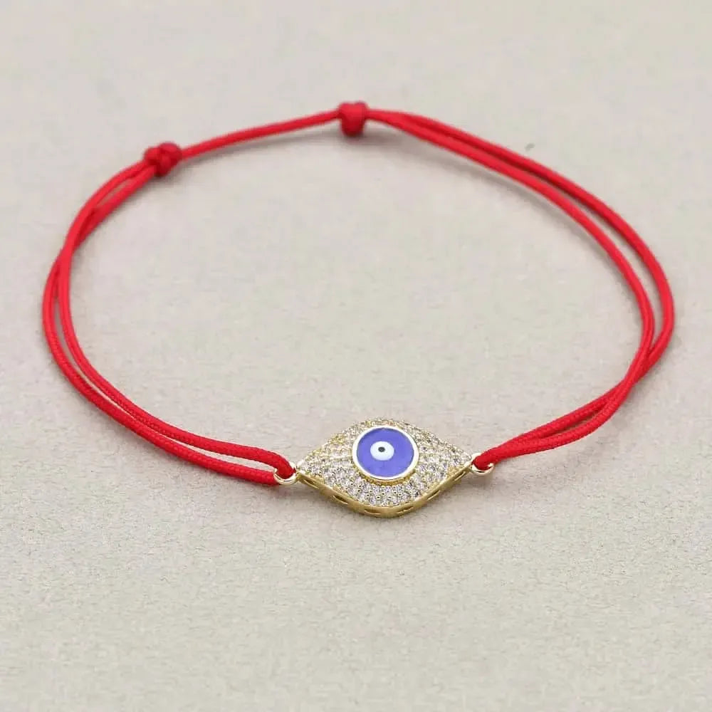Bracelet Porte-Bonheur en Corde Rouge