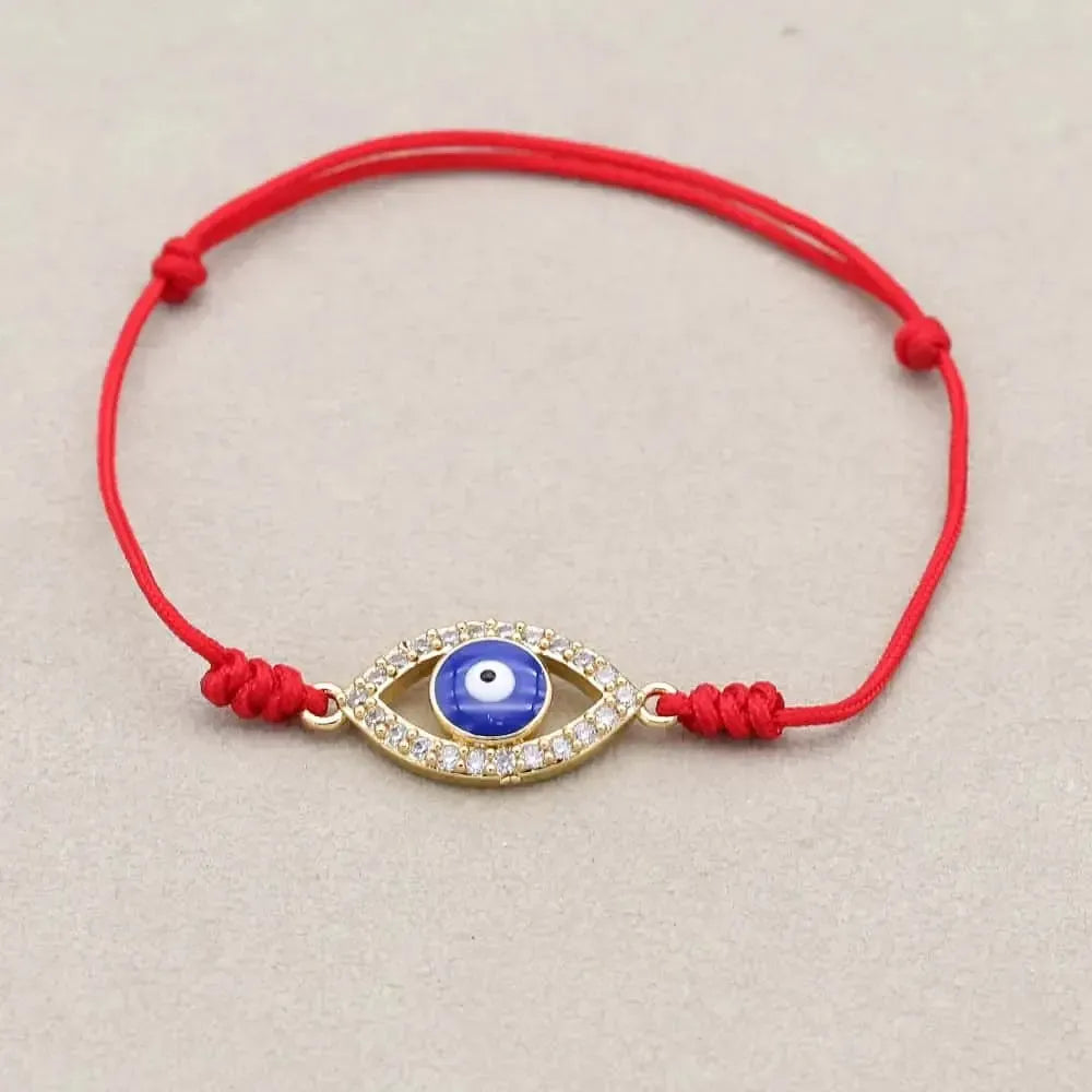 Bracelet Porte-Bonheur en Corde Rouge