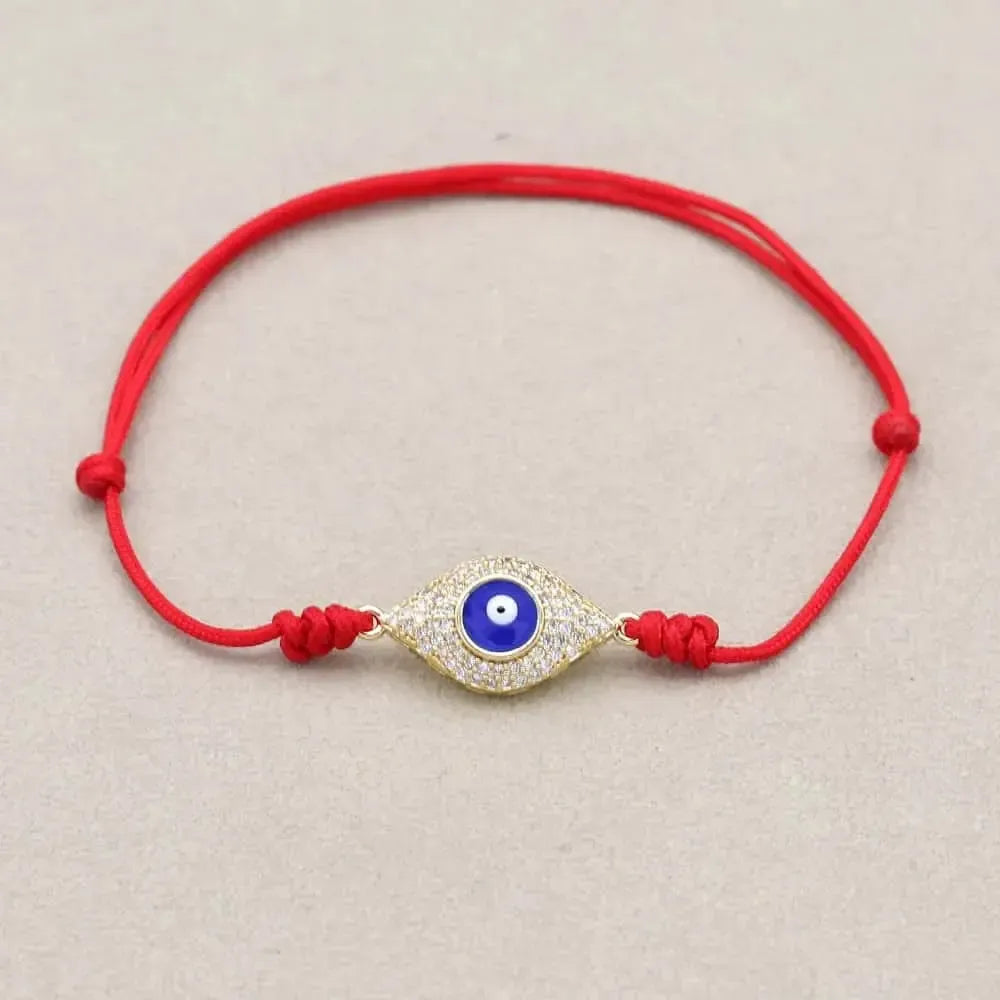 Bracelet Porte-Bonheur en Corde Rouge