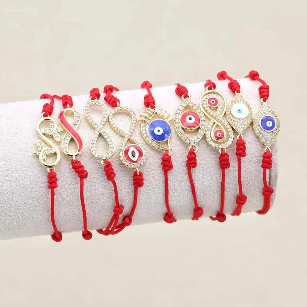 Bracelet Porte-Bonheur en Corde Rouge