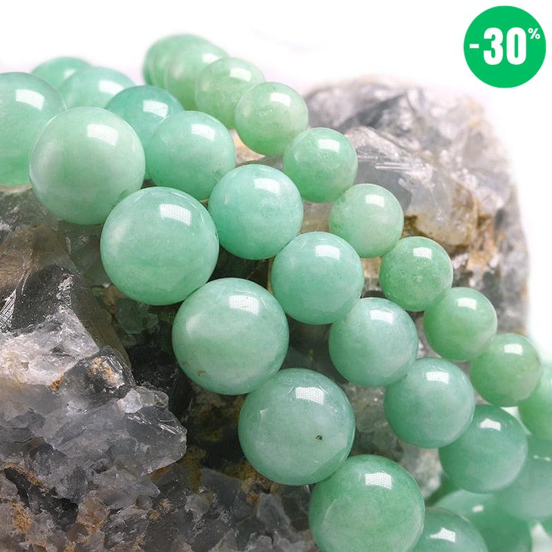 Bracelet «Purification de l'énergie» en Jade Vert de Birmanie