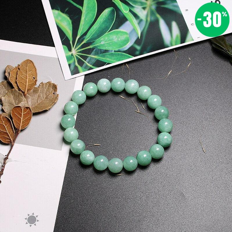 Bracelet «Purification de l'énergie» en Jade Vert de Birmanie