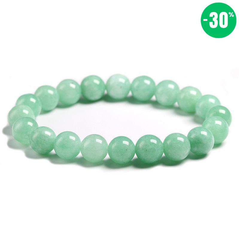 Bracelet «Purification de l'énergie» en Jade Vert de Birmanie