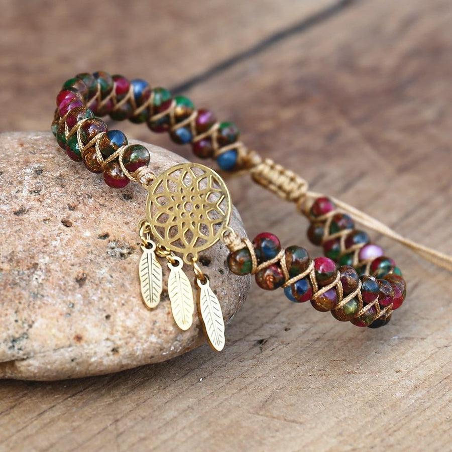 Bracelet Shamballa Attrape-rêve en Agates