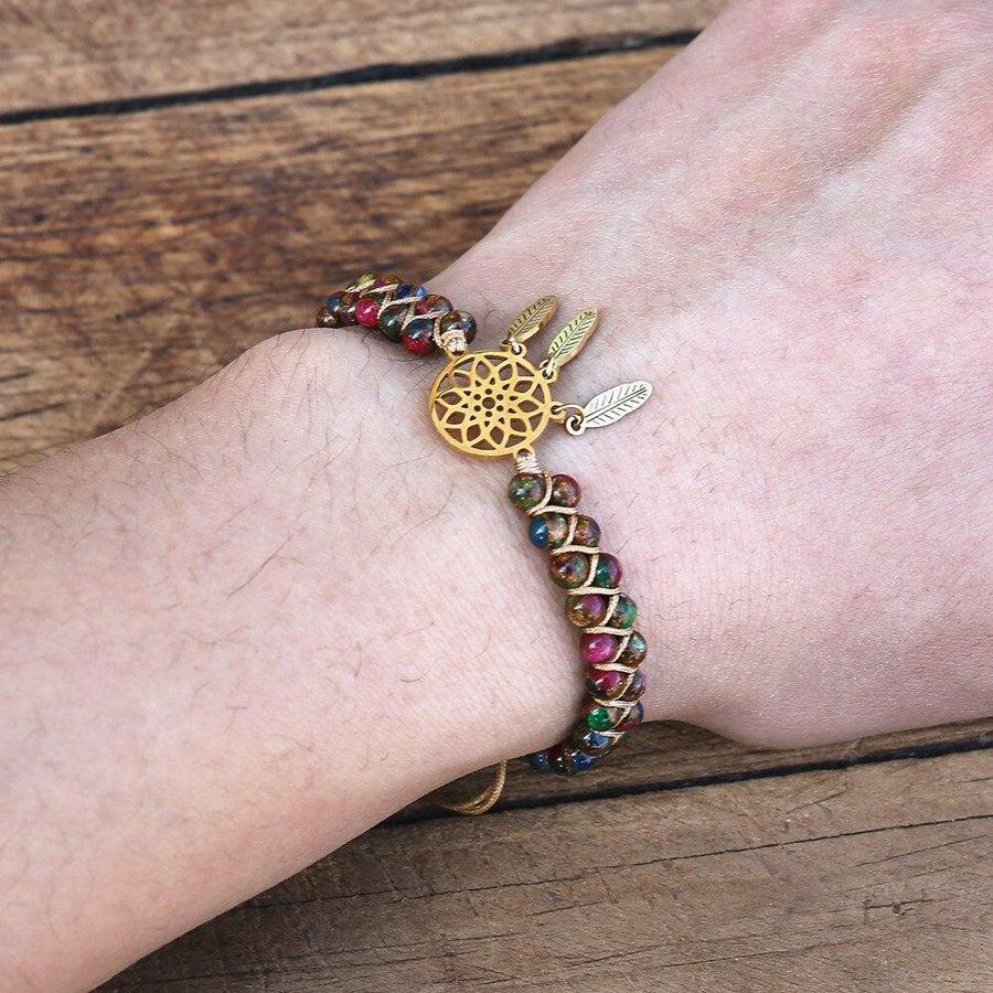 Bracelet Shamballa Attrape-rêve en Agates