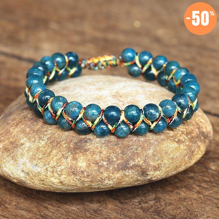 Bracelet Shamballa en Apatite