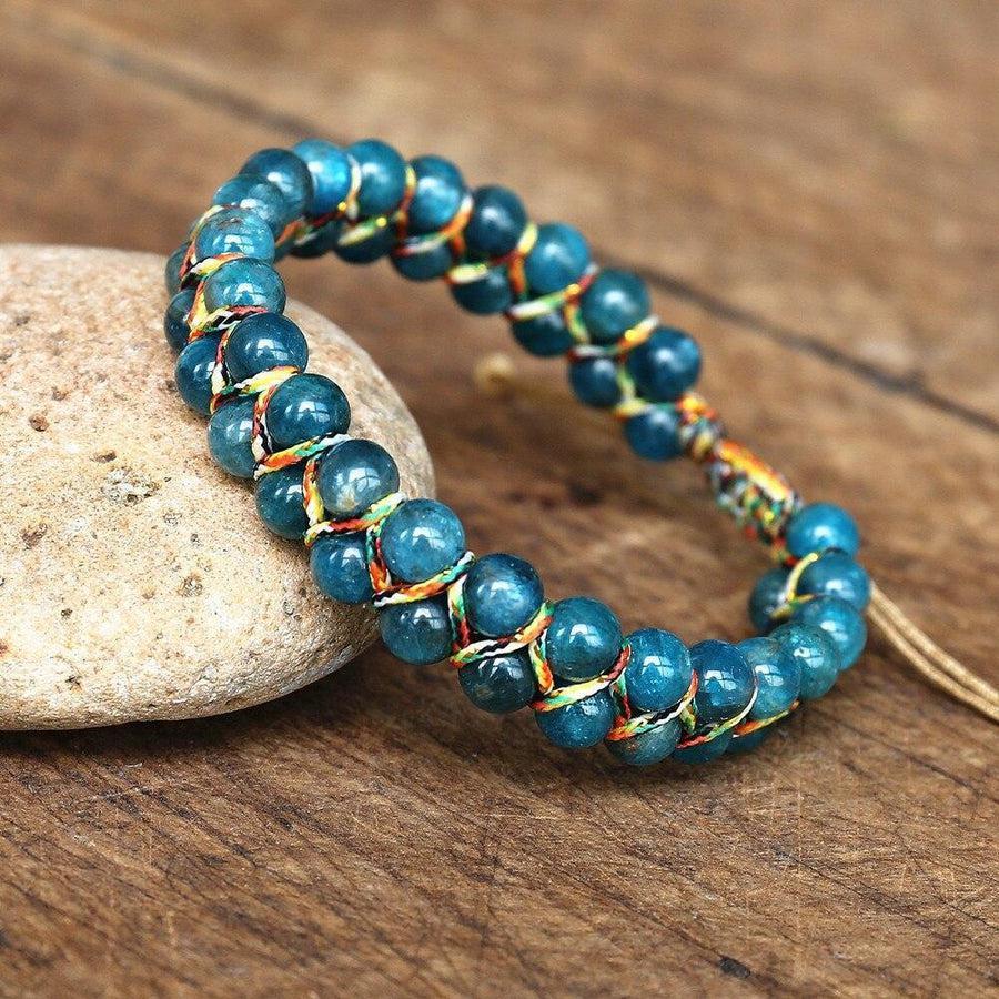Bracelet Shamballa en Apatite