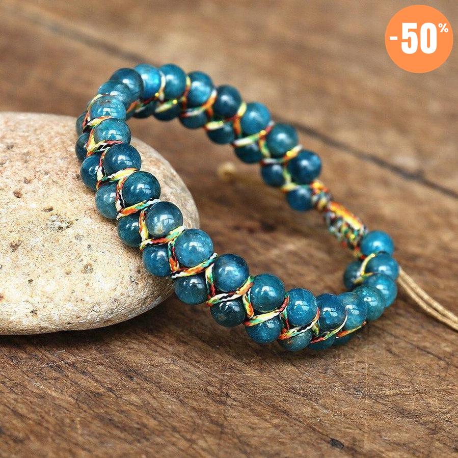 Bracelet Shamballa en Apatite