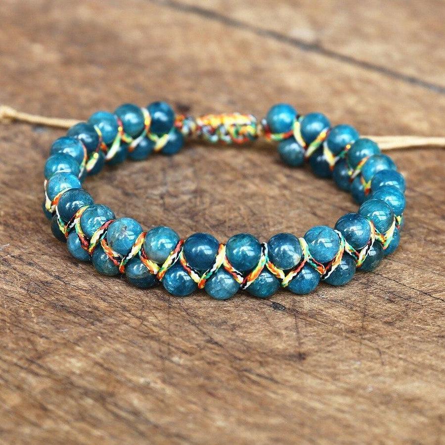 Bracelet Shamballa en Apatite