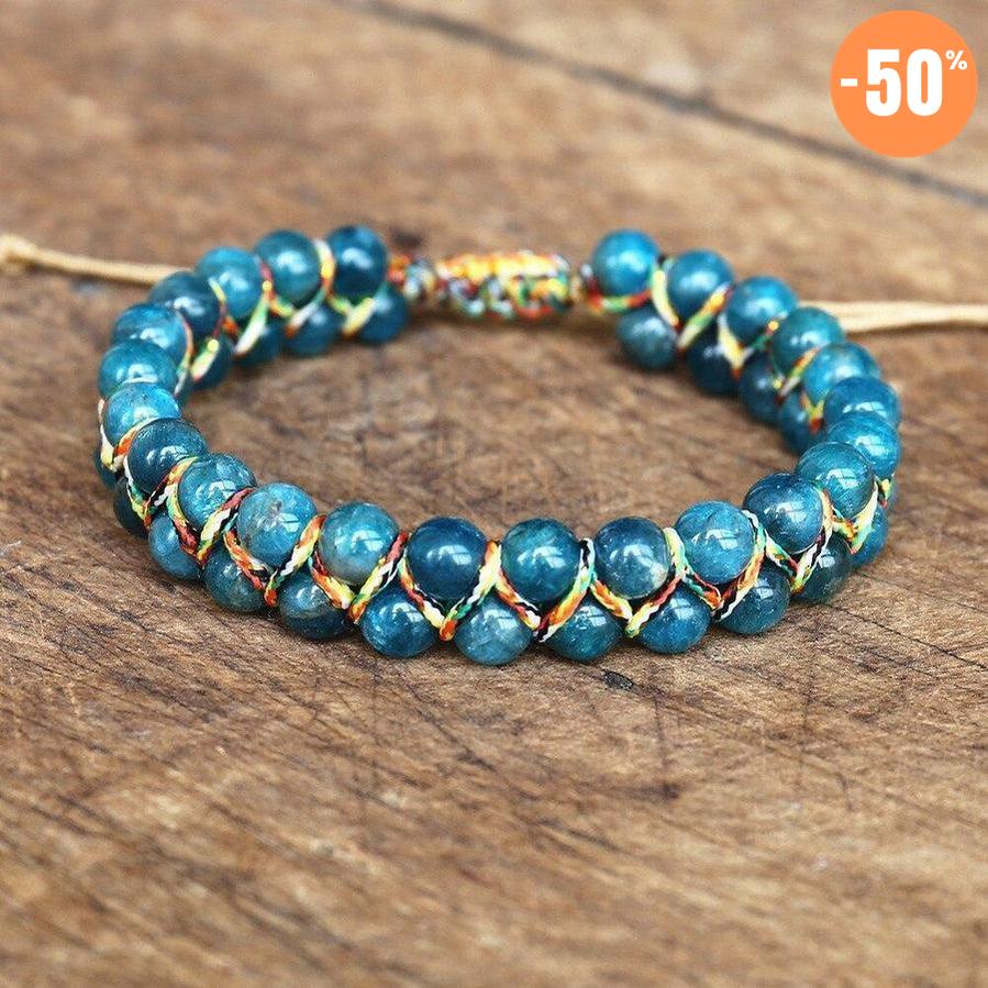 Bracelet Shamballa en Apatite