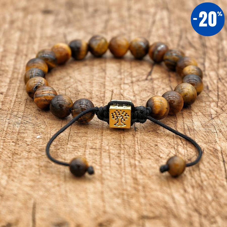 Bracelet Shamballa en oeil de Tigre